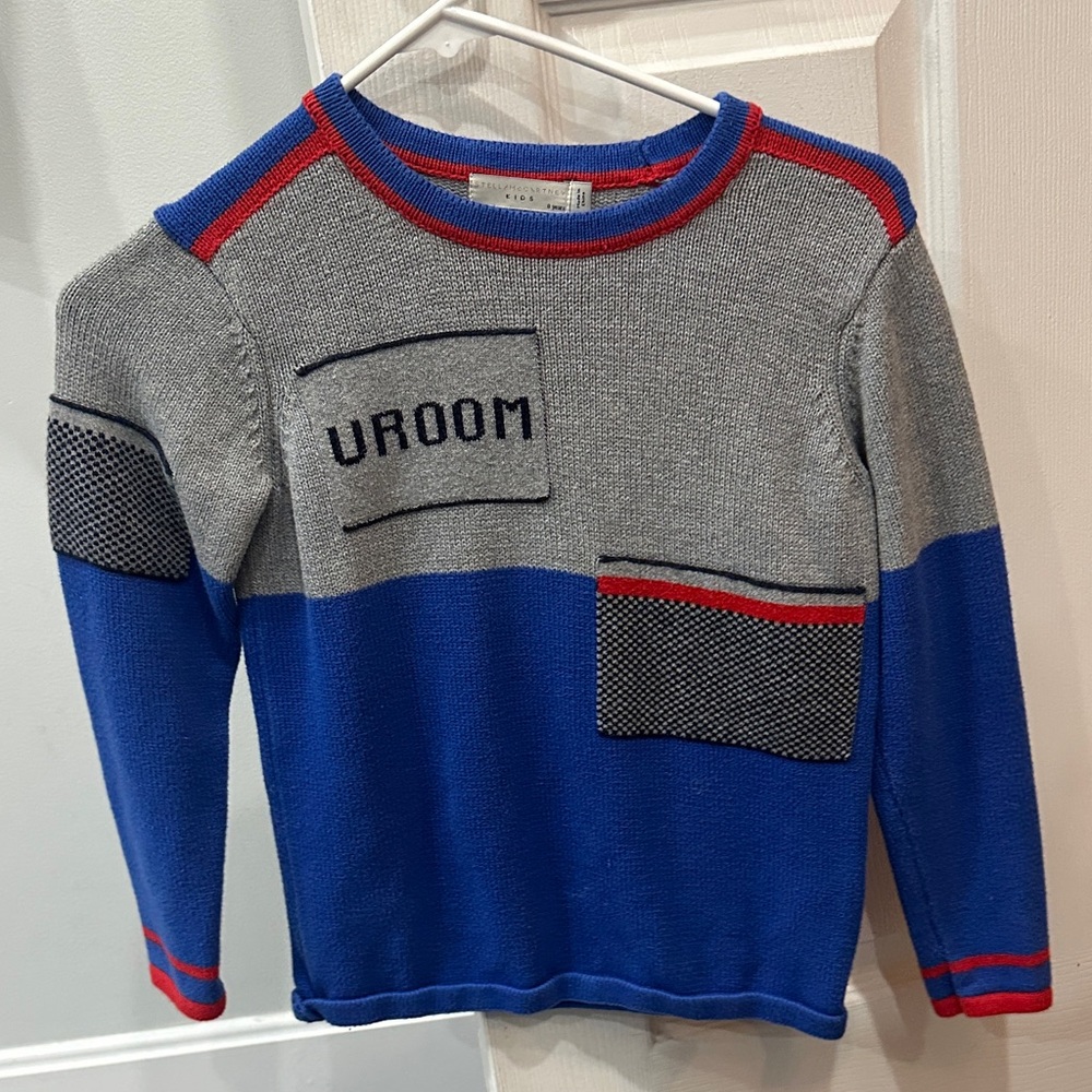 Stella McCartney Kid’s Blue and Gray Sweater